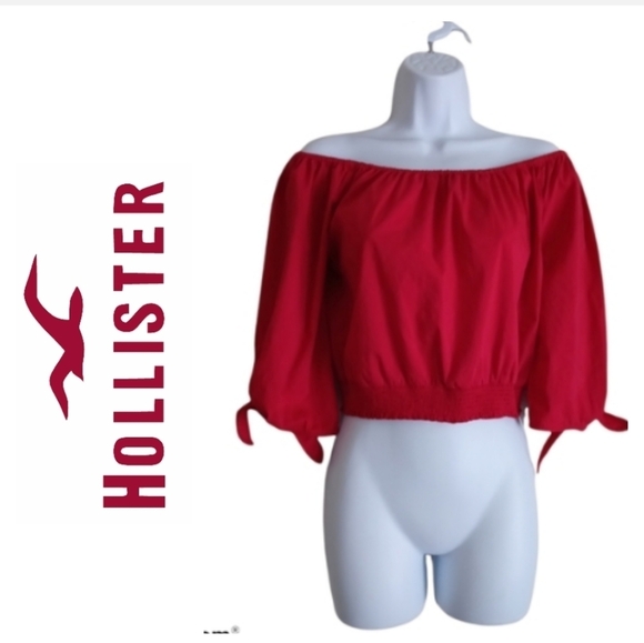 Hollister Tops - Hollister Red Crop Top. Size S